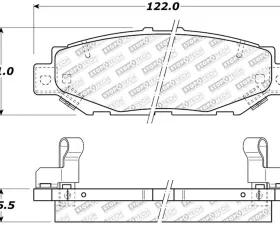 StopTech Performance Brake Pads - Front, Black, Audi A4 2002-2008, 305.0572