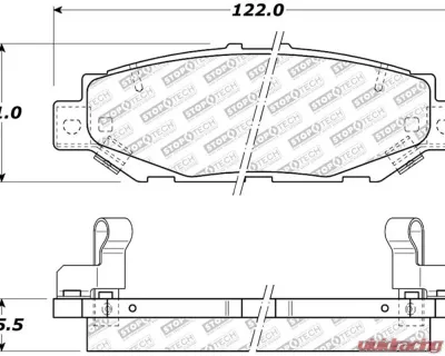 StopTech Performance Brake Pads - Front, Black, Audi A4 2002-2008, 305.0572 - 305.05720
