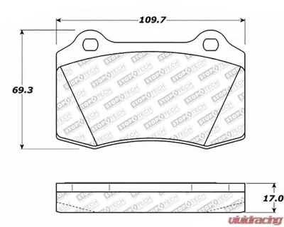 StopTech Brake Pads - Performance for Ford Mustang 2005-2014, Ceramic 305.0592 - 305.05920