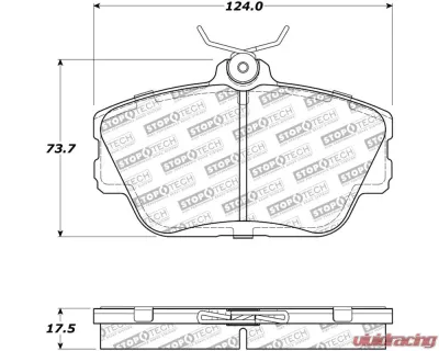 StopTech Brake Rotor, Front, Silver, Ford Mustang 2015-2023, 305.0598 - 305.05980