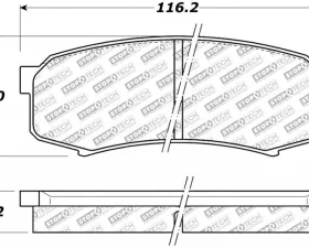 StopTech Brake Pads for Ford Mustang 2015-2023, Ceramic, Front, 305.0606