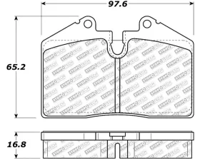 StopTech Performance Brake Pads for Honda Civic 2006-2011, Red 305.0608