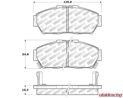 StopTech Brake Rotor Set, Front, Silver, for Honda Civic 2006-2011, 305.0617 - 305.06170