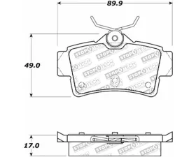 StopTech Brake Rotor - Front, Silver, Honda Civic 2006-2011, 305.0627