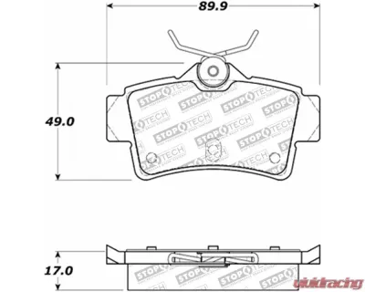 StopTech Brake Rotor - Front, Silver, Honda Civic 2006-2011, 305.0627 - 305.06270