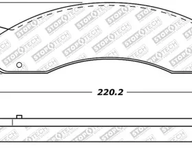 StopTech Brake Pads - Front, Black, for 2006-2011 Honda Civic - 305.0655