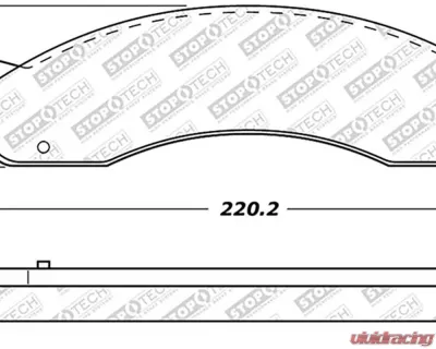 StopTech Brake Pads - Front, Black, for 2006-2011 Honda Civic - 305.0655 - 305.06550