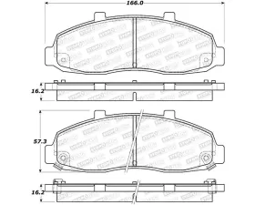 StopTech Brake Pads for Ford Mustang 2015-2023, Ceramic, Front, 305.0679