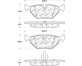 StopTech Brake Pad Set - Front, Red, for Honda Civic 2006-2011, 305.0692