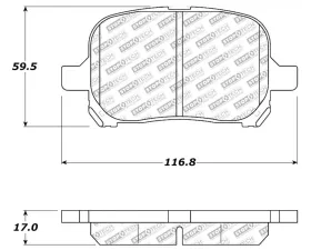 StopTech Performance Brake Pads for Honda Civic 2006-2011, Red 305.0707