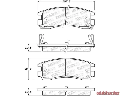 StopTech Brake Rotor, Front, Black, for Ford Mustang 2015-2023, 305.0714 - 305.07140