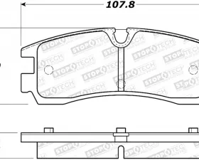 StopTech Performance Brake Pads for BMW 3 Series 2006-2013, 305.0754