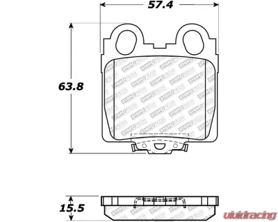 StopTech Brake Rotor, Front, Red, for Honda Civic 2006-2011, 305.0771 - 305.07710