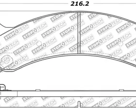 StopTech High-Performance Brake Pad Set for Ford Mustang 2015-2023, 305.0784