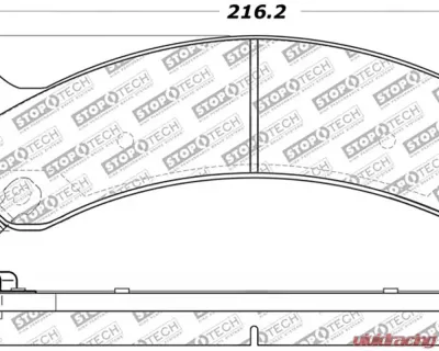 StopTech High-Performance Brake Pad Set for Ford Mustang 2015-2023, 305.0784 - 305.07840