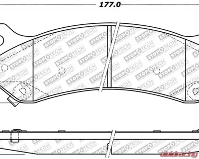 StopTech Performance Brake Pads - Front - Red - Ford Mustang 2015-2023 305.0785 - 305.07850