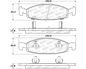 StopTech Brake Pads for Ford Mustang 2015-2023, Ceramic, Front 305.079