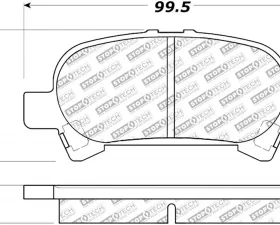 StopTech Brake Pads for Ford Mustang 2015-2023, Ceramic, Front, 305.0828