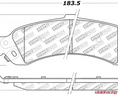 StopTech Brake Rotor, Front, Silver, Ford Mustang 2015-2020, 305.0834 - 305.08340