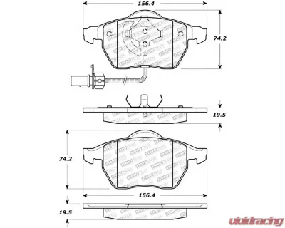 StopTech Brake Rotor, Front, Silver, for Honda Civic 2016-2021, 305.084 - 305.08400