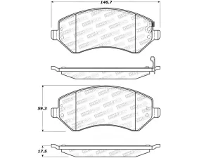 StopTech Brake Rotor, Slotted, Front, Red, Ford Mustang 2015-2023, 305.0856