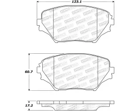 StopTech Brake Pads - Performance for Honda Civic 2006-2011, Red 305.0862