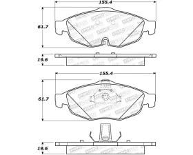 StopTech Brake Rotor, Front, Slotted, Black, Ford Mustang 2015-2023, 305.0869