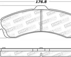 StopTech Brake Pads for Honda Civic 2006-2011, Ceramic, Front, 305.0882
