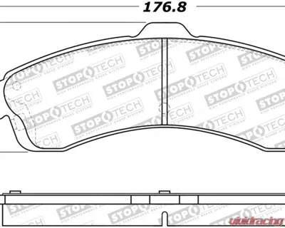 StopTech Brake Pads for Honda Civic 2006-2011, Ceramic, Front, 305.0882 - 305.08820