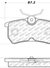 StopTech Brake Pads - Front, Ceramic, Black for Honda Civic 2006-2011 305.0886                                     - 305.08860 - Image 4