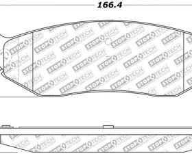 StopTech Performance Brake Pad Set for Honda Civic 2006-2011, 305.0898