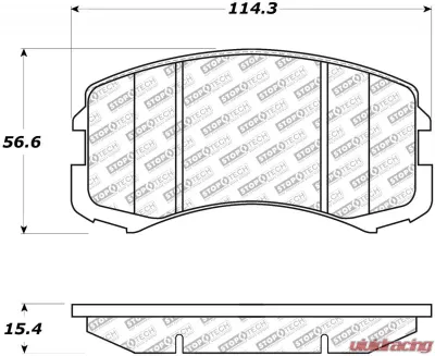 StopTech Brake Pads - Performance for Honda Civic 2006-2011, Front, 305.0904 - 305.09040