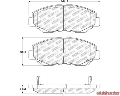 StopTech Brake Rotor, Front, Silver, for Honda Civic 2001-2005 - 305.0914 - 305.09140