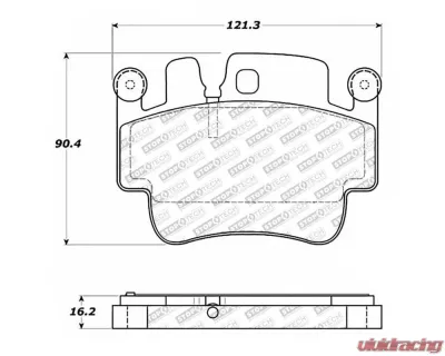 StopTech Brake Pads for Ford Mustang 2015-2023, Ceramic, Front, 305.0917 - 305.09170