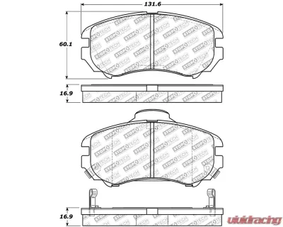 StopTech Brake Rotor Set, Front, Black, Ford Mustang 2015-2023, 305.0924 - 305.09240