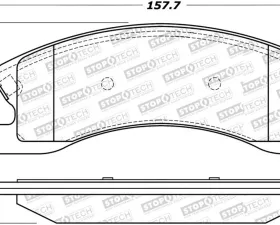 StopTech Brake Kit - Front, Red, for Ford Mustang 2015-2020, 305.0945