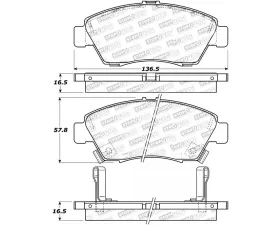 StopTech Brake Rotor, Front, Black, for Honda Civic 2006-2011, 305.0948