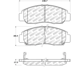 StopTech Performance Brake Pads for Honda Civic 2006-2011, Front, 305.0959