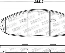 StopTech Brake Rotor Front, Silver, for Honda Civic 2006-2011 - 305.0997