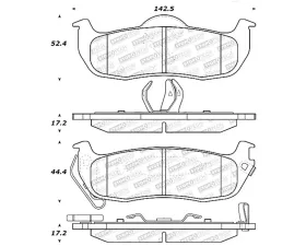StopTech Brake Pads - Front, Ceramic, Black, Ford Mustang 2015-2021, 305.1041