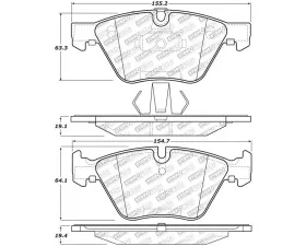 StopTech Brake Pads for Honda Civic 2006-2011, Ceramic, Front 305.1061