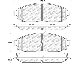 StopTech Brake Pads for Ford Mustang 2015-2023, Ceramic, Front, 305.108