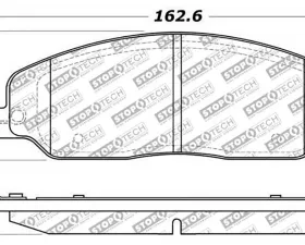 StopTech Brake Pads - Front, Red, for Honda Civic 2016-2021 - 305.1081