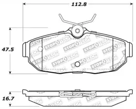 StopTech Performance Brake Pads for Ford Mustang 2015-2023, 305.1082