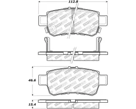 StopTech Brake Pads - Front, Ceramic, Red - Ford Mustang 2015-2023 305.1088