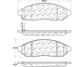 StopTech Brake Pads for Honda Civic 2006-2011, Front, Ceramic, 305.1094