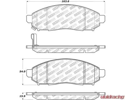 StopTech Brake Pads for Honda Civic 2006-2011, Front, Ceramic, 305.1094 - 305.10940