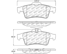 StopTech Performance Brake Pads for Honda Civic 2006-2011, Front, 305.1095