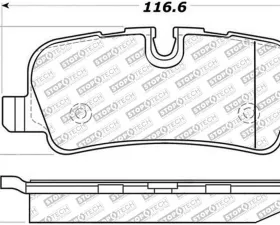 StopTech Brake Pads for Honda Civic 2006-2011, Front, Ceramic, 305.1099