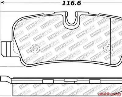 StopTech Brake Pads for Honda Civic 2006-2011, Front, Ceramic, 305.1099 - 305.10990